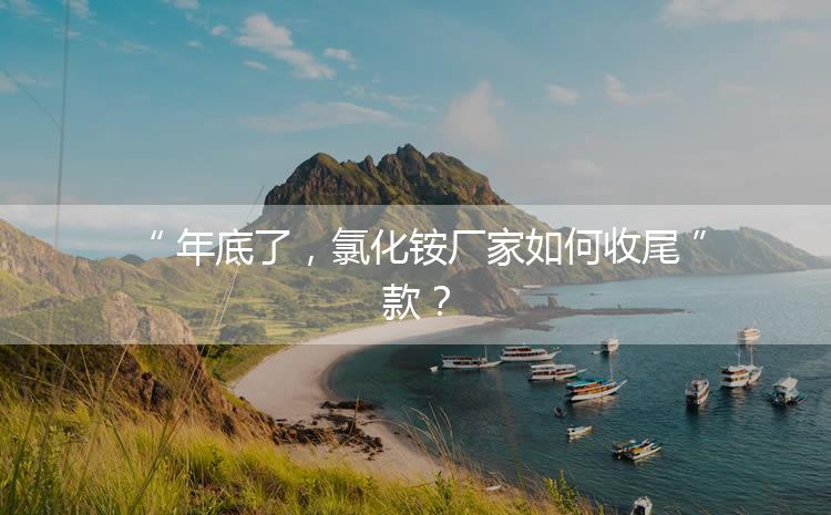 年底了，氯化銨廠家如何收尾款？